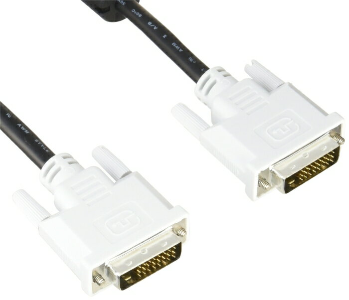 Rakuten - ELECOM エレコム DVIデュアルリンクケーブル 2.0m/DVI-D24pinオス-DVI-D24pinオス(ブラック)(CAC-DVDL20BK)