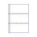 トヨシコー ブッキング用 A4 3分割 #60ノーカーボン レーザープリンター用紙 500枚入り (サイズ:A4 数量:1ケース 500枚入り)