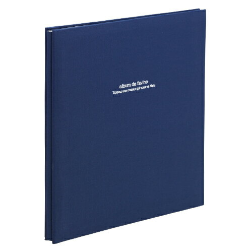 ナカバヤシ アH-LD-191DB 100年台紙フリーアルバム ドゥファビネ ダークブルー (H-LD-191DB)