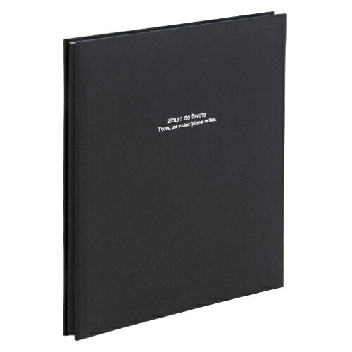 ナカバヤシ アH-LD-191D 100年台紙フリーアルバム ドゥファビネ ブラック (H-LD-191D)