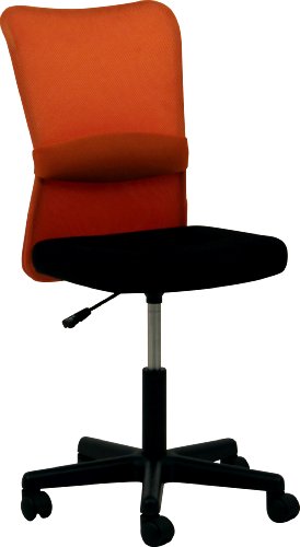 不二貿易 メッシュバックチェアー　ハンター　OR　H-298F OR　ORANGE　【90868】　北海道、沖縄、離島配送不可