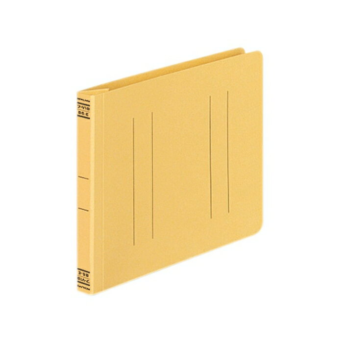 【在庫限即納】コクヨ フラットファイル 紙表紙 樹脂製とじ具 2穴 B6横 150枚収容 黄色 フ-V18Y