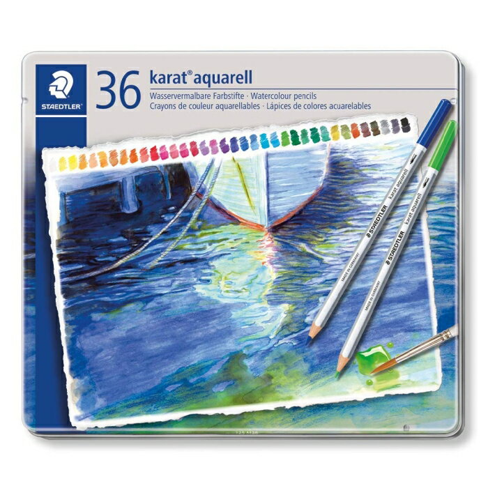 25 - 36 Colors - STAEDTLER ステッドラー カラトアクェレル水彩色鉛筆36色 (125M36)
