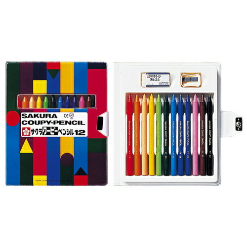 サクラクレパス クーピーペンシル12色（ソフトケース入） (FY12R1)