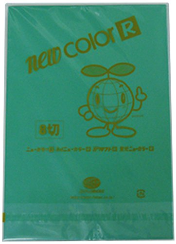 リュウグウ リンテック 色画用紙 8ツ切 100枚 NC321-8 緑 281266