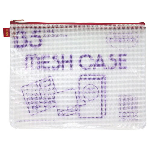 セキセイ(Sekisei) メッシュケース エコタイプB5 レッド (AZ-65E-20 レッド)