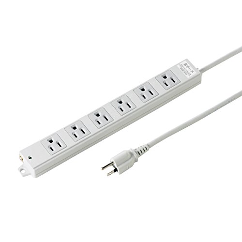 SANWASUPPLY サンワサプライ 工事物件雷ガードタップ（3P・マグネット付・6個口・3m）　品番：TAP-K6NS..