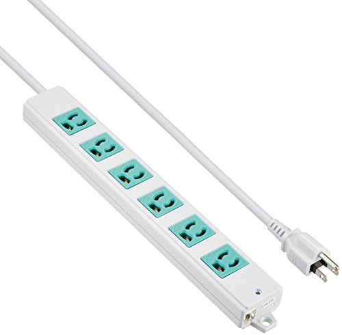 Rakuten - SANWASUPPLY サンワサプライ 3P、3m、6個口タップ緑色（バックアップ用）　品番：TAP-K6-3G