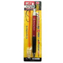 たくみ ノック式鉛筆 5連発 赤 No.7809 2mmシン