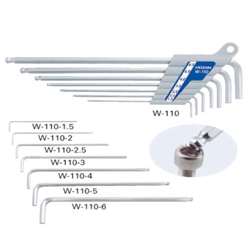 ホーザン ボールポイントレンチセット　W-110 82262 R-28【沖縄・離島への配送不可】