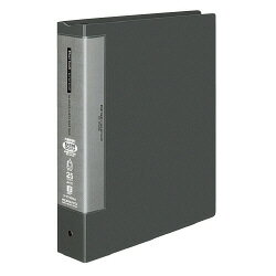 KOKUYO コクヨ クリヤーブックウェーブカット替紙式A4縦 25枚ダークグレー (ラ-T740NDM)