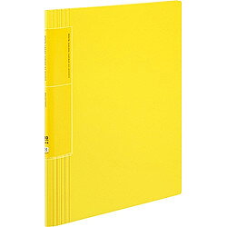 KOKUYO コクヨ クリヤーブック＜ノビータ＞固定A4縦 ウェーブカット40枚黄 (ラ-TN570Y)