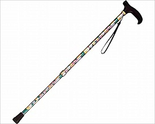 島製作所 伸縮ステッキ(花柄) / 46-F1 FBR ブラウン