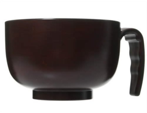 鹿野漆器 らくらく汁椀 HS-N30 杢目 71687 7266710 1個