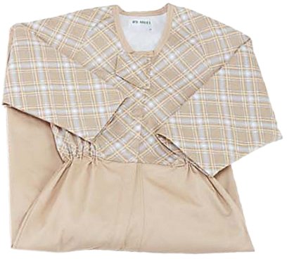 日本エンゼル コンビネーション【フルオープン型／冬物】 ベージュ LL (5738−B)