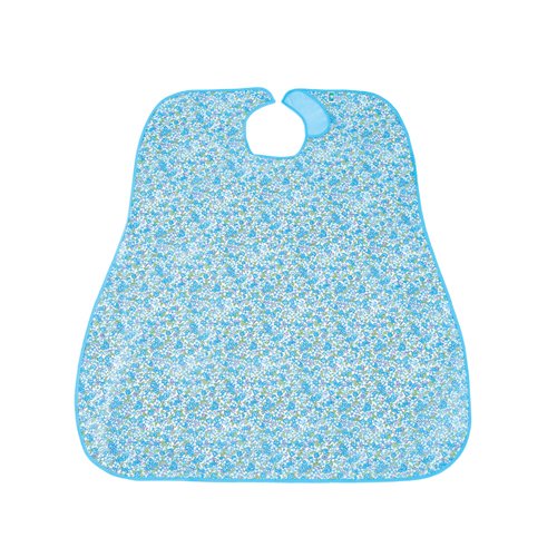 日本エンゼル ディナーエプロン 小花ブルー (6070)