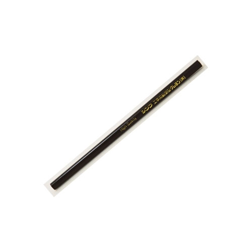 シンワ測定　工事用鉛筆型クレヨン　78435　黒　3本