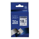 BROTHER ブラザー ブラザー工業 TZeテープ 布テープ(白地/青字) 18mm TZe-FA4