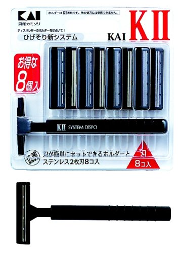 貝印 ひげそり用カミソリ KAI-KII 替刃8個付