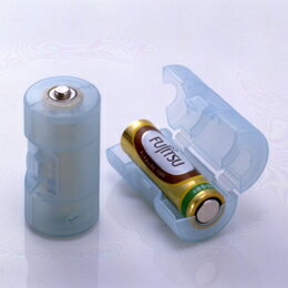 旭電機化成 [日用品・ペット＞乾電池] 単3が単2になる電池アダプター/スペーサー ブルー (ADC320BL)
