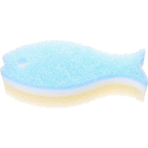 マーナ ポアソンキッチン おさかなスポンジ ライトブルー