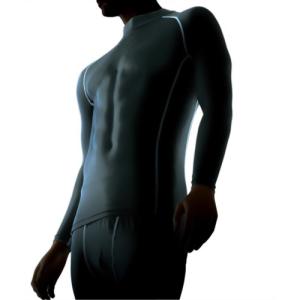 おたふく手袋(Otafuku Glove) BODY TOUGHNESS パワーストレッチ ハイネックシャツ JW-170 ブラックL