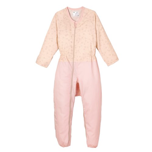 日本エンゼル コンビネーション【フルオープン型】ツイル　オールシーズン レーシーフラワーローズピンク LL (5038)