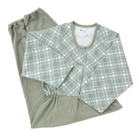 日本エンゼル コンビネーション【フルオープン型／冬物】 グリーン S (5738−B)