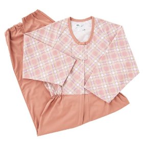 日本エンゼル コンビネーション【フルオープン型／冬物】 ローズピンク LL (5738−B)