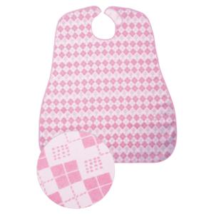 日本エンゼル 食事用エプロン ダイヤピンク 6060