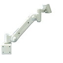 ライブクリエータ ARM2-20C 液晶モニター用スタンダードアーム アイボリー/クランプ/低荷重 VESA75・100対応