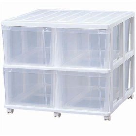 IRISOHYAMA アイリスオーヤマ 押入れチェスト深型 OCD-744 ホワイト/クリア 217208／OCD-744 1個