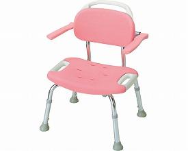 リッチェル 第一営業部 やわらかシャワーチェア ひじ掛け付 ワイド 49351 ピンク