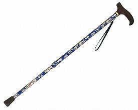 島製作所 伸縮ステッキ(花柄) / 46-F4 FB ブルー
