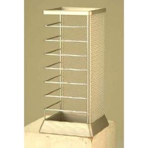 山崎実業 傘立て Xチェンジ 角型メッシュ×ロッド シルバー