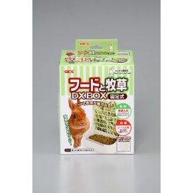 GEX(ジェックス) フードと牧草DX BOX 固定式 【食器・エサ皿/ウサギ用/小動物用品】