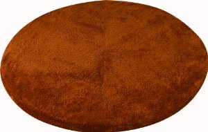 【在庫限即納】AZUMAYA 東谷 着せ替えラグマット　丸型　ダークブラウン【KSL-406DBR】(3.0)