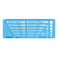 STAEDTLER ステッドラー テンプレート 数字定規 0.5mm用(982 15-1)