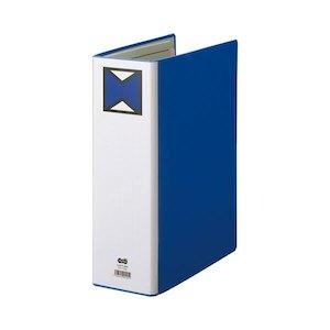 Rakuten - TANOSEE パイプ式ファイル 片開き A4タテ 80mmとじ 青(A4SPF-8BN)
