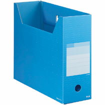 プラス ボックスファイル レギュラー A4ヨコ 背幅100mm スカイブルー(FL-023BFSB)
