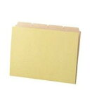 TANOSEE カットフォルダー(クラフト厚紙タイプ) 4山 A4 40冊入(10組)(TCFA4-SC)