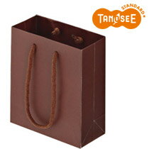 大塚商会 TANOSEE マットコート手提袋 ミニ ブラウン 10枚入(ORMB-3S-BR)