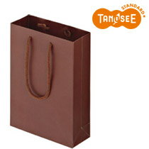 大塚商会 TANOSEE マットコート手提袋 SS ブラウン 10枚入(ORMB-SS-BR)