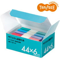 大塚商会 TANOSEE PETふせん詰替用 44×6mm ダークカラー 10パッド(TGK-4406D)