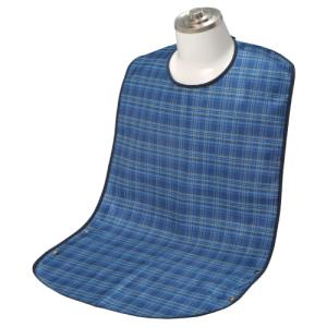 竹虎ヒューマンケア ソフラピレンエプロン チェック2WAYタイプ / 102280 ブルー