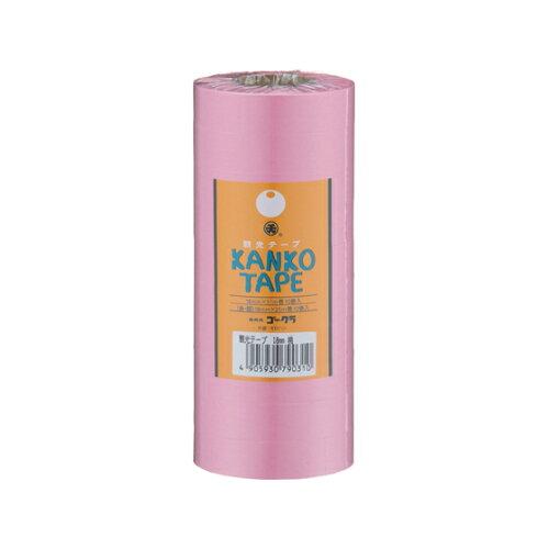 ゴークラ 観光テープ10個組18mmX31m 桃 (KT-1802)