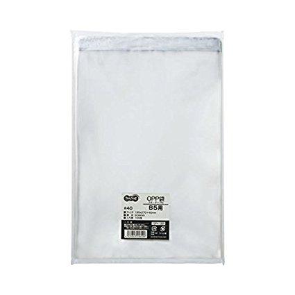 大塚商会 TANOSEE OPP袋 B5用 フタ・テープ付 195×270+40mm 100枚入 TOP4-195F