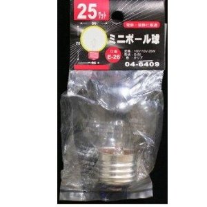Other - OHM オーム電機 ミニボール球G50 E26 25Wクリア