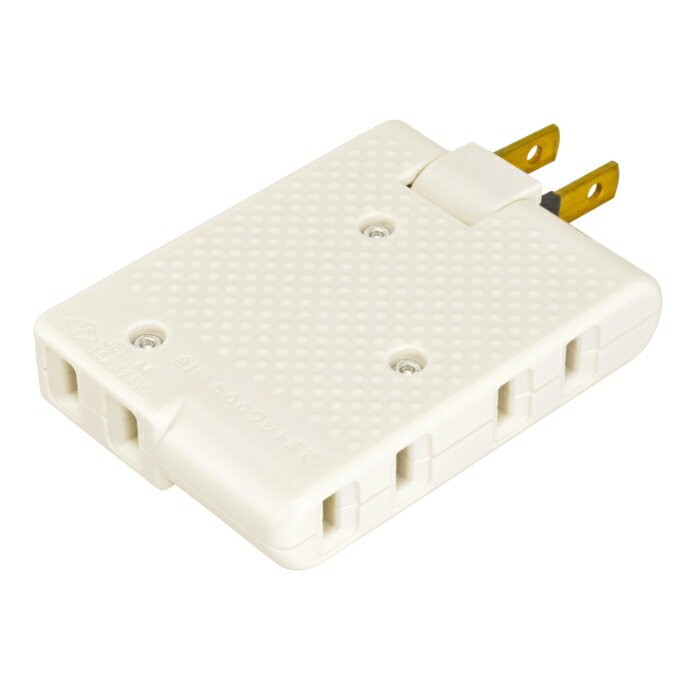 OHM オーム電機 [パソコン周辺機器＞電源タップ・OAタップ] サイドコーナータップ 白 HS・AS315/W・G