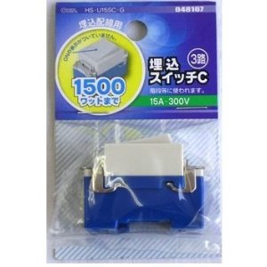 OHM オーム電機 埋込スイッチC 3路